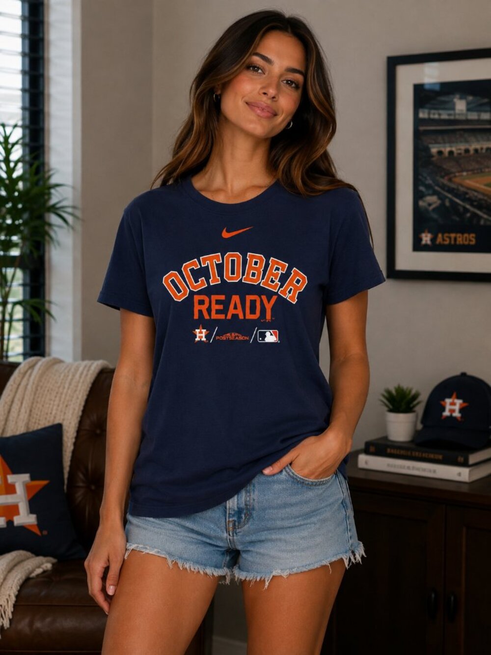 The Houston Astros "October Ready" Baseball Nike Tee
